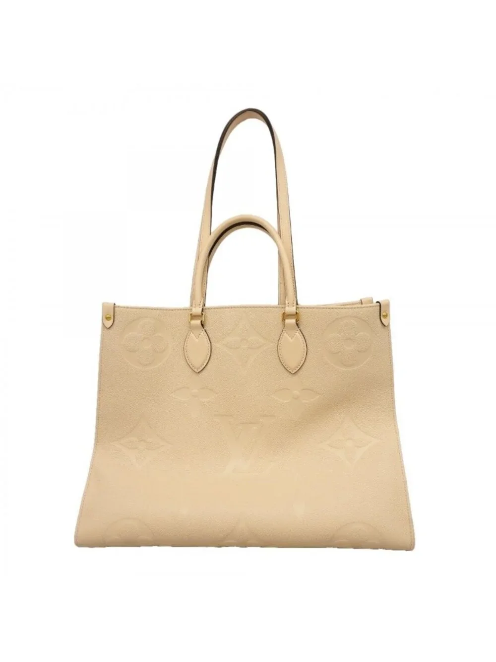 Louis Vuitton Tote Monogram Empreinte On The Go GM Cream